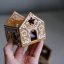 Dekorační domečky svícny na čajovou svíčku 7x7 cm