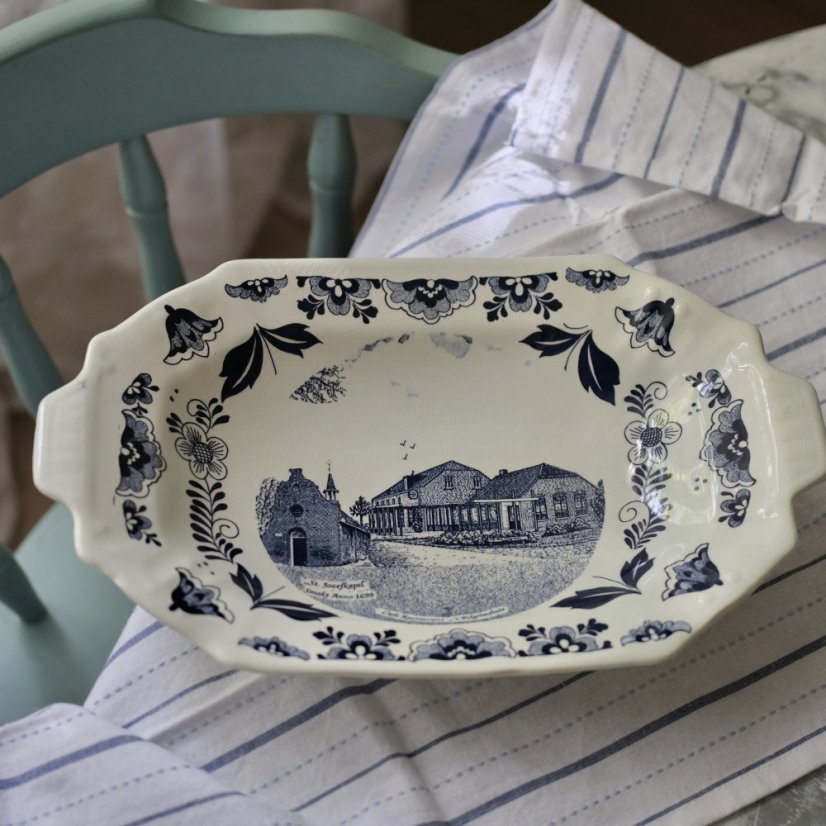 Keramická mísa/forma 36x23 cm Delft - Holland