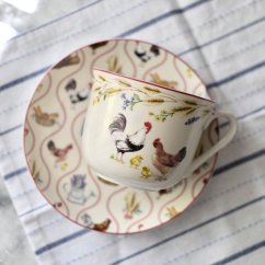 Porcelánový šálek s podšálkem 400 ml - Easy Life