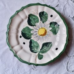 Keramický závěsný talíř kytička 25 cm