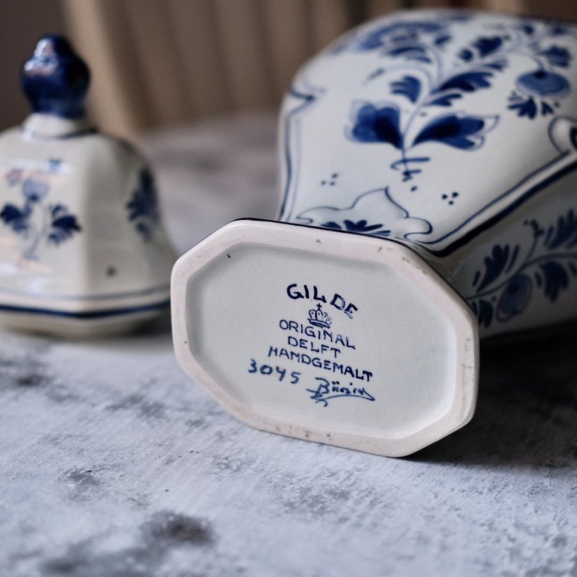 Porcelánová doza Delft Ginger Jar 37 cm