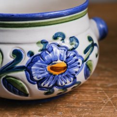 Malovaný keramický květináč Italy 14x12 cm