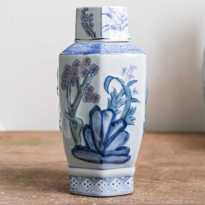 Keramická dóza s víkem 31 cm - Old China