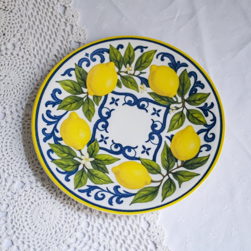 Porcelánový talíř citrony 27 cm