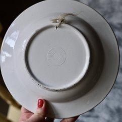 Závěsný keramický tálíř 20 cm Kohout a slepice