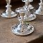 Zinkový postříbřený svícen - England Silver plated 10,5x10,5 cm