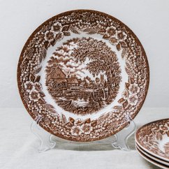 Hnědý tálíř 20 cm England