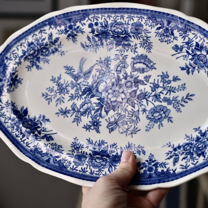 Porcelánový tác 32 x 21 cm  Villeroy & Boch Fasan modrý