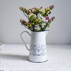 Vintage plechový džbán 21,5 cm