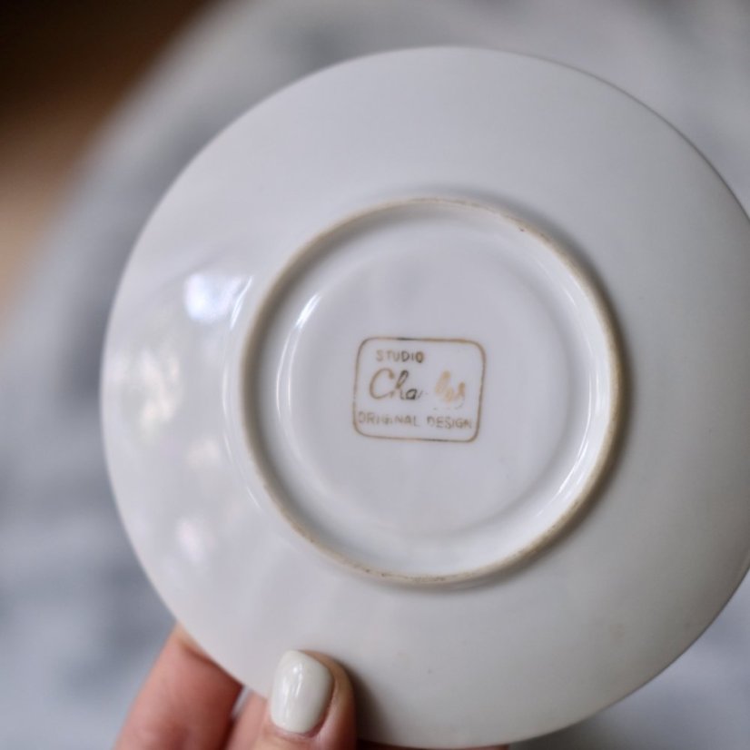 Šálek s podšálkem kostní porcelán 150 ml