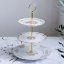 Porcelánový třípatrový etažér 25/19/16 cm