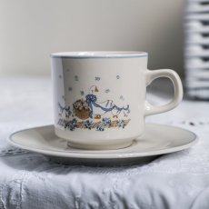 Keramický šálek s podšálkem s husou 250ml