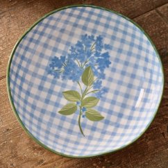Hluboka mísa s modrými květy 22 cm