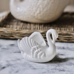 Keramický menší květináč labutě 12 cm