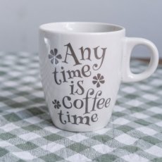 Keramícký hrnek  "Any time is coffee time" 200ml