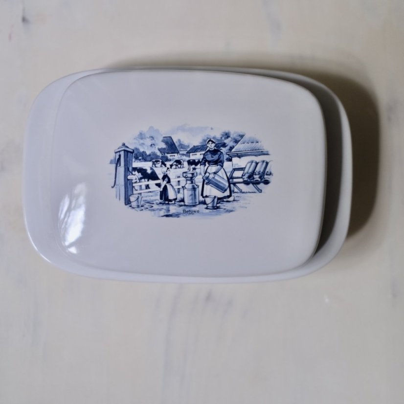 Porcelánová doza na maslo Holland
