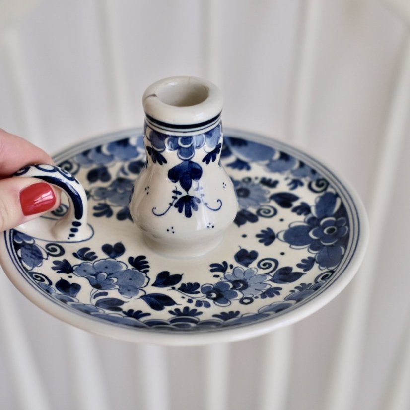 Svícen 15 cm Delft