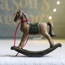 Dekorativní figurka houpací koník  14cm x 13,5cm