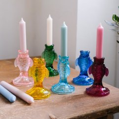 Skleněné svícny rybičky 12x8 cm