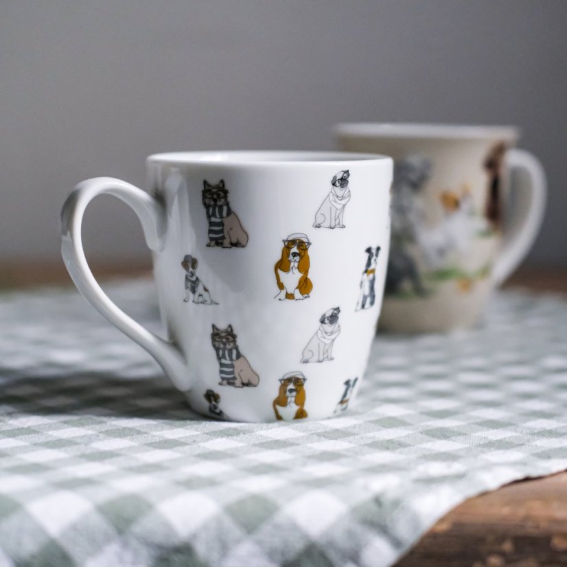 Porcelánový hrnek pejsky 450 ml