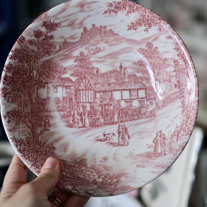 Hluboký tálíř 20 cm Broadhurst Staffordshire England
