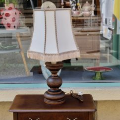 Stolní lampa dřevěná 78 cm