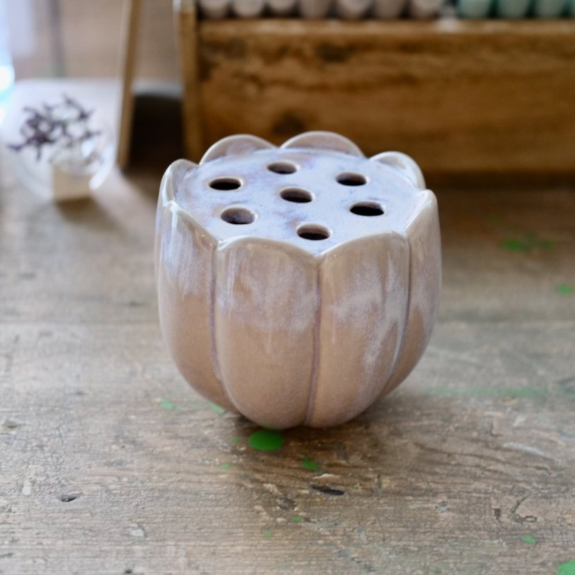 Keramická váza pro více kytek tulipánek 14 x 13 cm