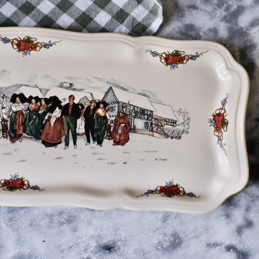 Tác na štrůdl France - Obernai 45 x 18,5 cm
