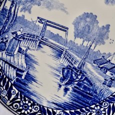 Vintage závěsný talíř Delft 25 cm
