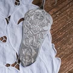 Vintage postříbřená lopatka na dort 23 cm