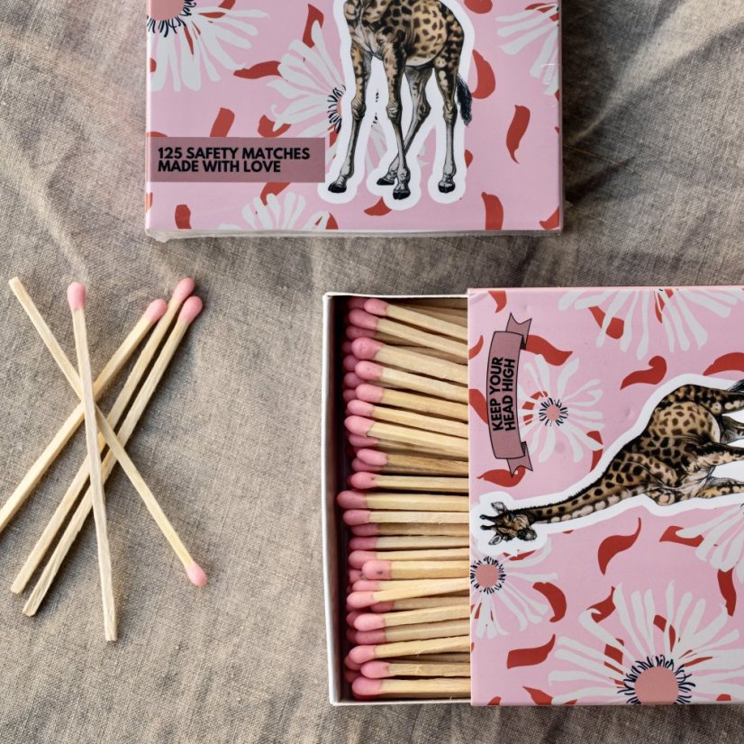 Dlouhé ozdobné zápalky - 125 ks - 9,5 cm