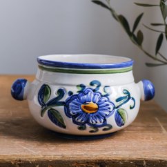 Malovaný keramický květináč Italy 14x12 cm