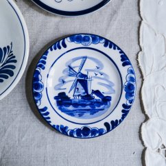 Ručně malovaný závěsný talířek Delft 11 cm