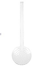 Smaltovaná děrovaná naběračka bílá 38cm