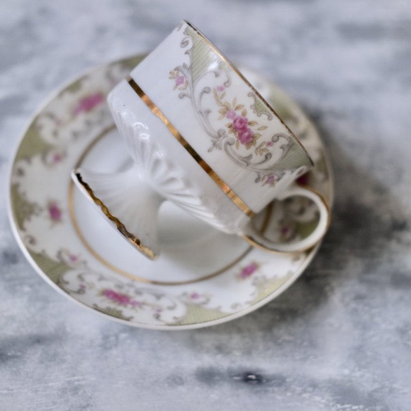 Šálek s podšálkem kostní porcelán 150 ml