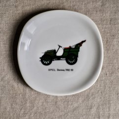 mini talířek se starým modelem auta OPEL 11,5cm x 11,5cm