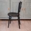 Retro jídelní židle dřevěná černá matná