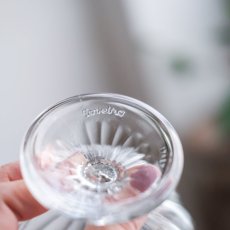 Italský skleněný pohár na noze 220 ml