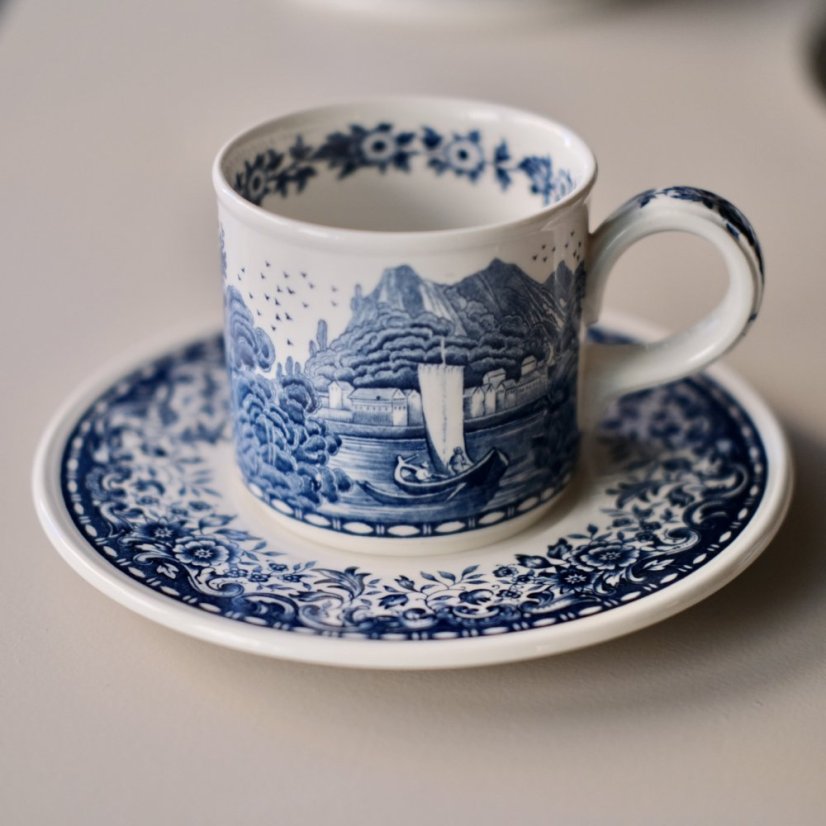 Šálek s podšálkem Villeroy & Boch Blue Castle 200 ml