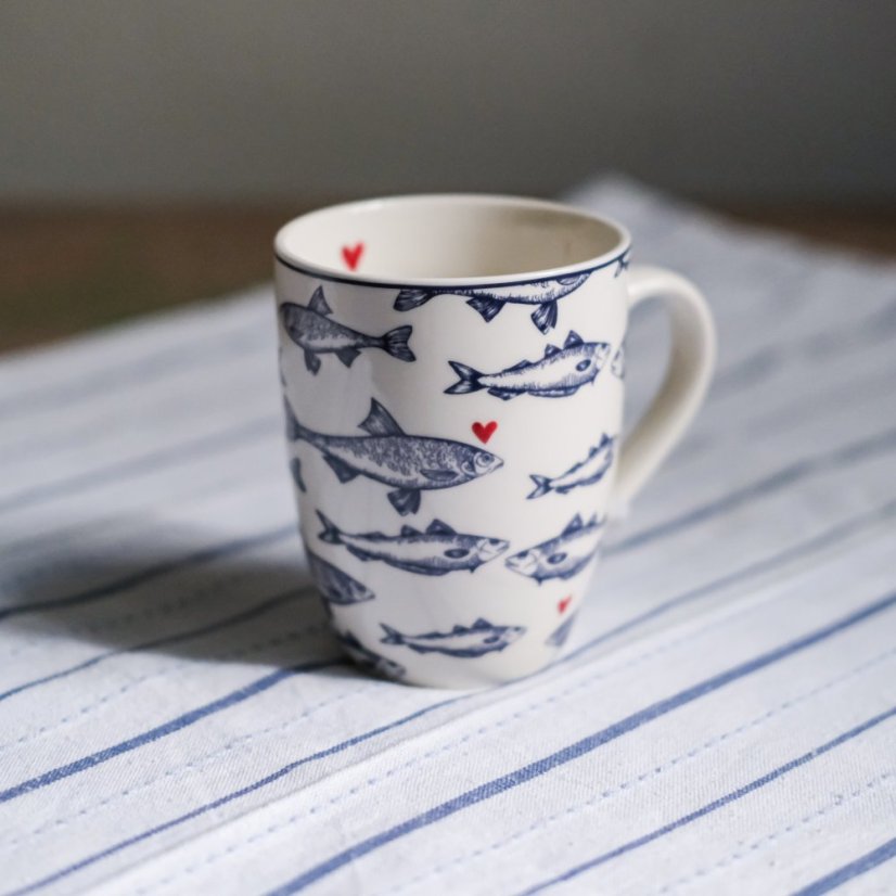 Porcelánový hrnek rybičky 350 ml - Clayre&Eef
