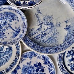 Velký závěsný talíř Delft 31 cm