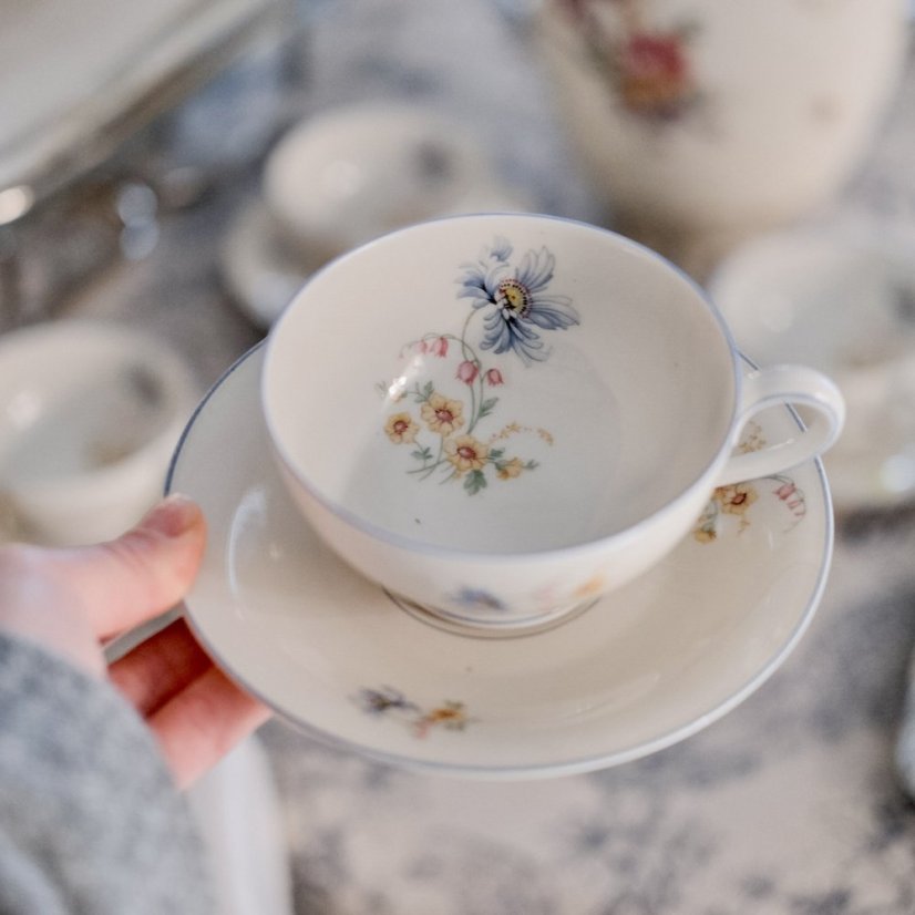 Šálek s podšálkem 200 ml kostní porcelán Tirschenreuth