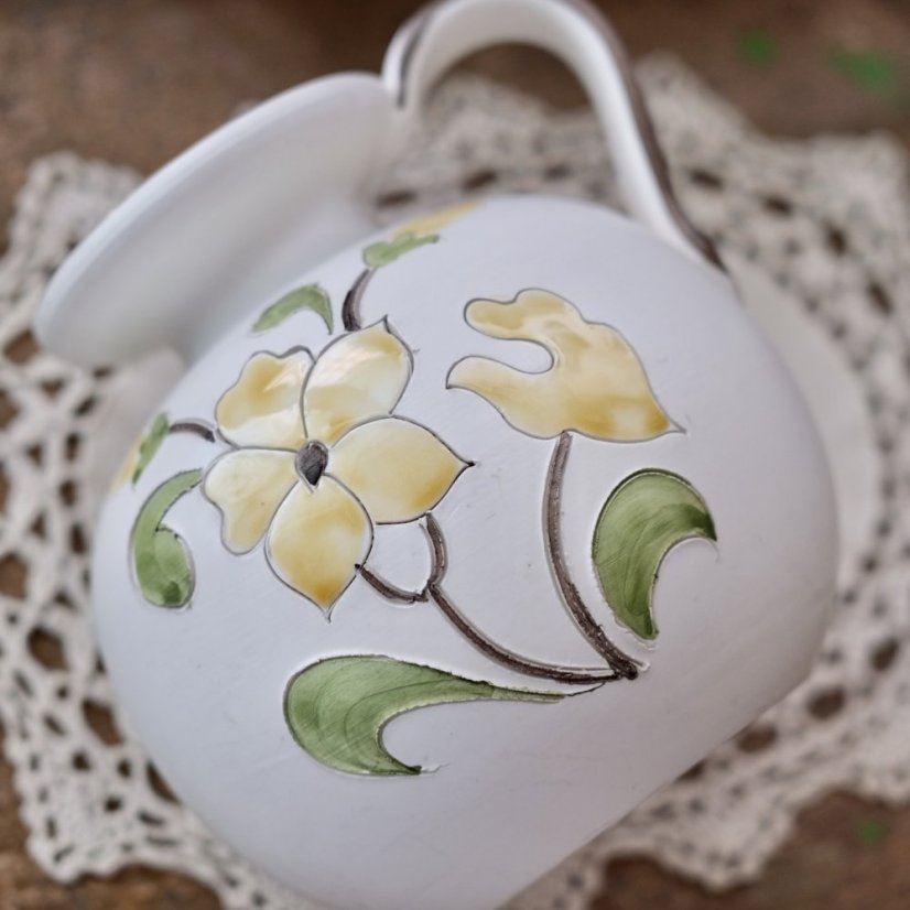 Keramická malovaná váza 18 cm