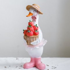 Figurka husa s jahodami 35 cm