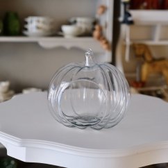 Sklenená dyně dekorace 17 cm