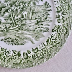 Snídaňový talíř England Staffordshire Country style 19,5 cm