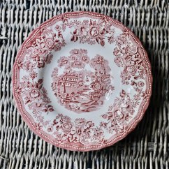 Hluboký obědový talíř 22 cm Staffordshire England