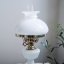 Vintage  lampa sklo/mosaz   46cm