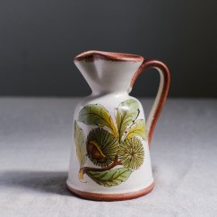 Keramický džbán s ručně malovaným motivem kaštanu 15 cm