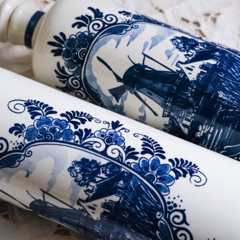 Vintage láhev s korkovou zátkou Delft